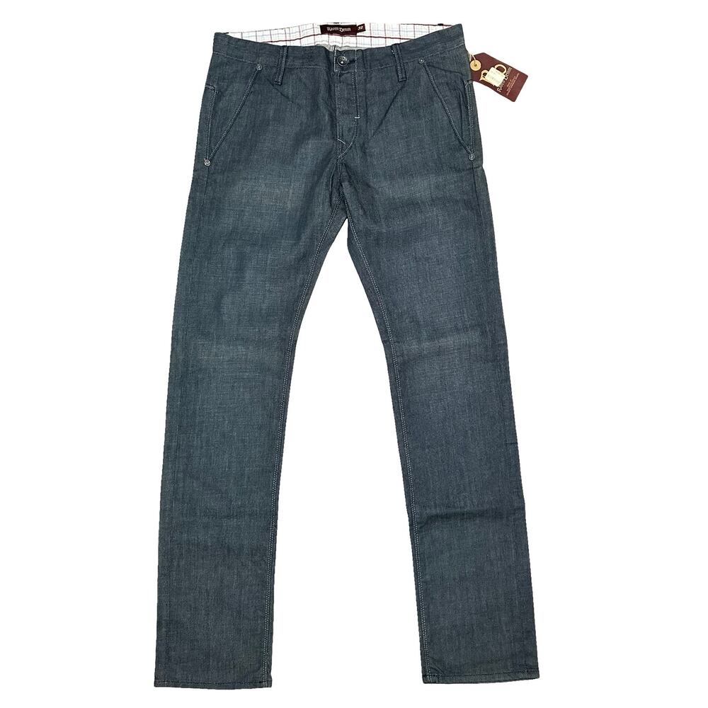 Raven Denim Max Trouser in Mineral Slim Straight Denim Jeans Size 32 NWT $239